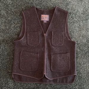 Woolrich Zip Up Wool Vest Small